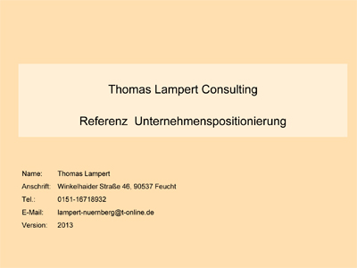 Unternehmenspositionierung