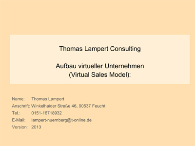 Aufbau virtueller Unternehmen